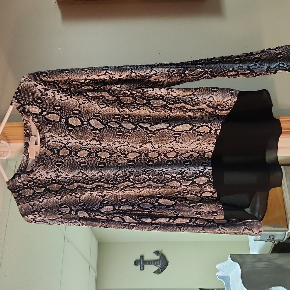 Michael Kors Snakeprint long sleeve shirt